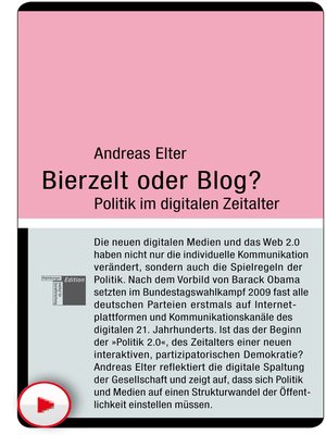 cover image of Bierzelt oder Blog?